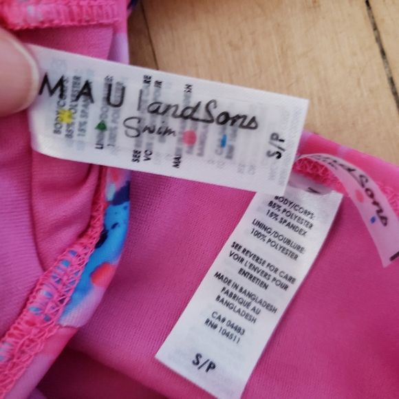 MAUI & Sons NWOT 2pc Halter Swim Suit High Rise Bottom - S - Picture 8 of 12